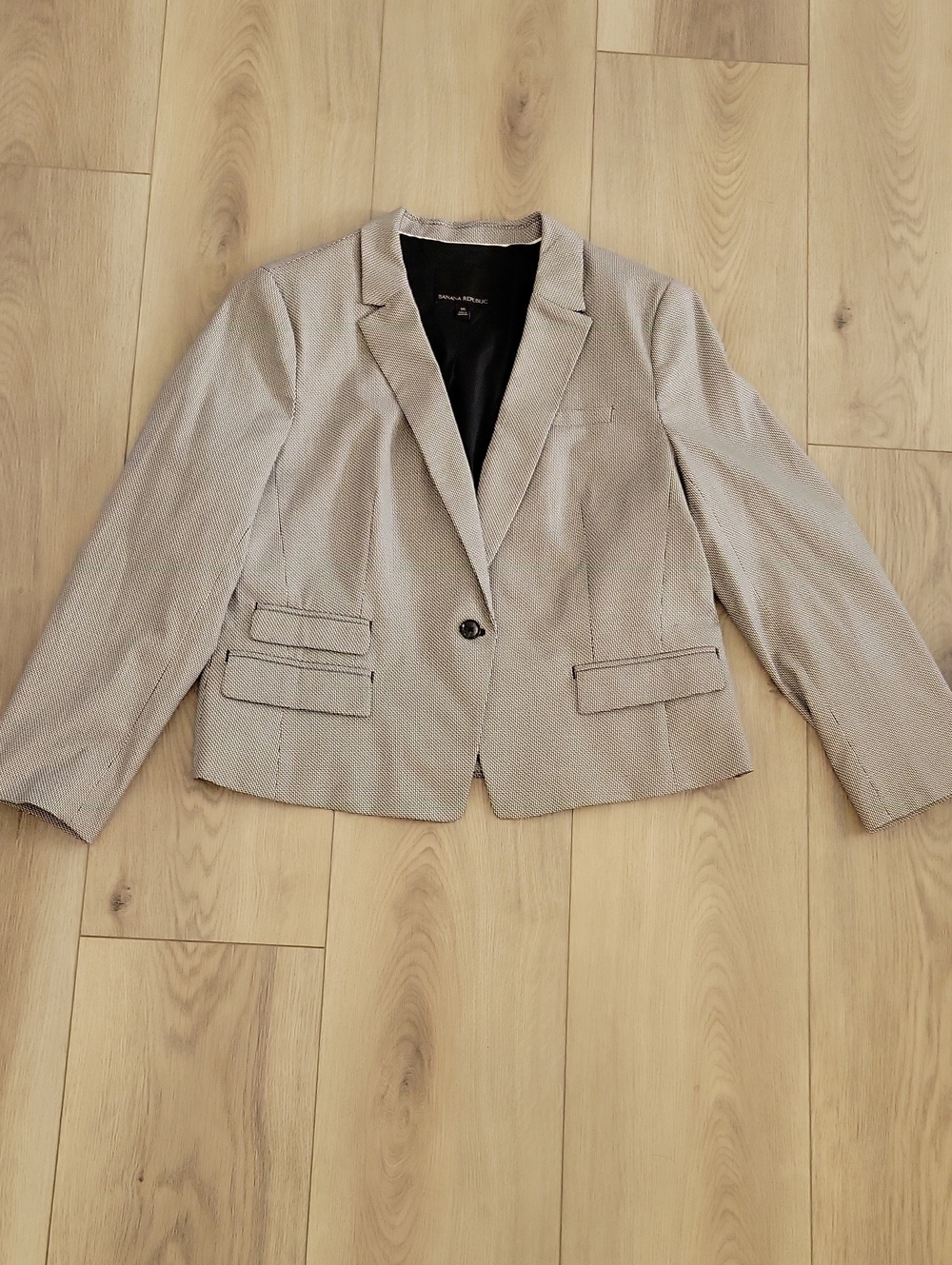 Banana Republic Women's Light Taupe Cropped Blazer
